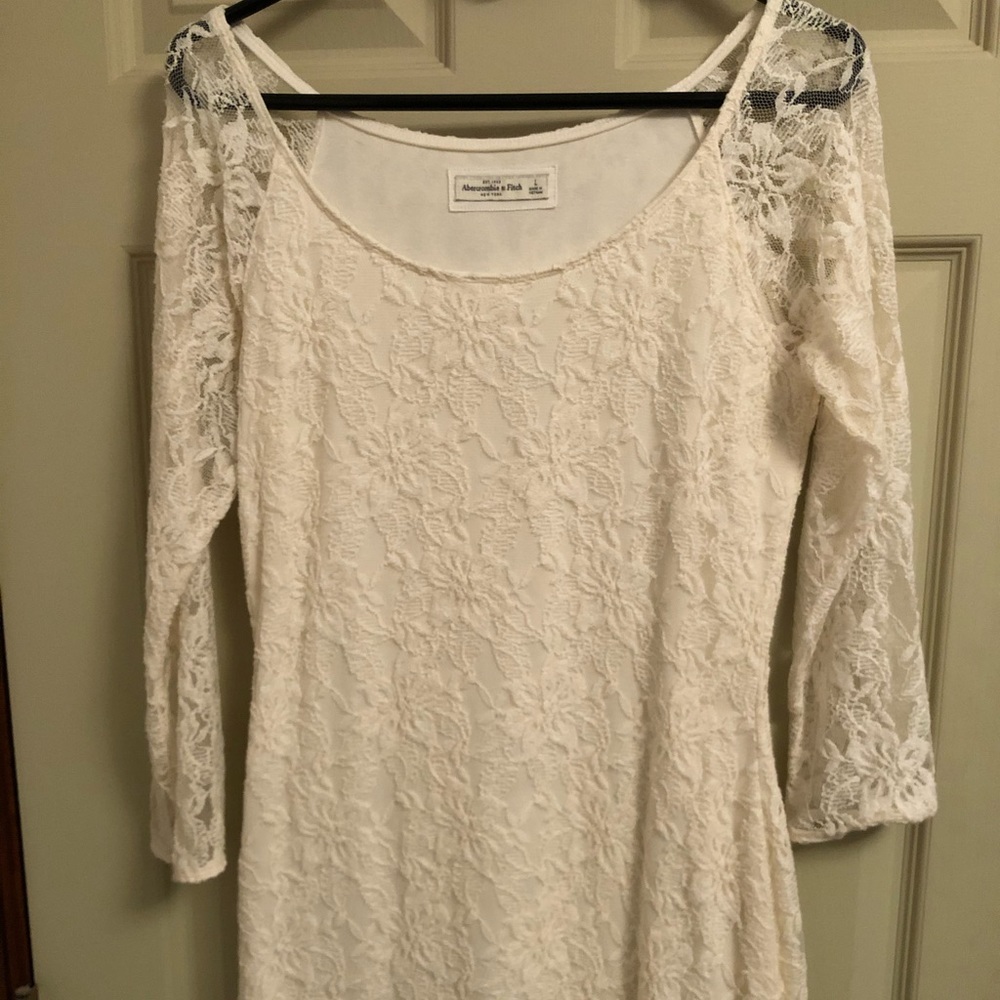 White lace dress